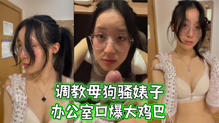 调教母狗骚婊子办公室口爆大鸡巴
